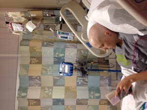 Addi receiving blood 