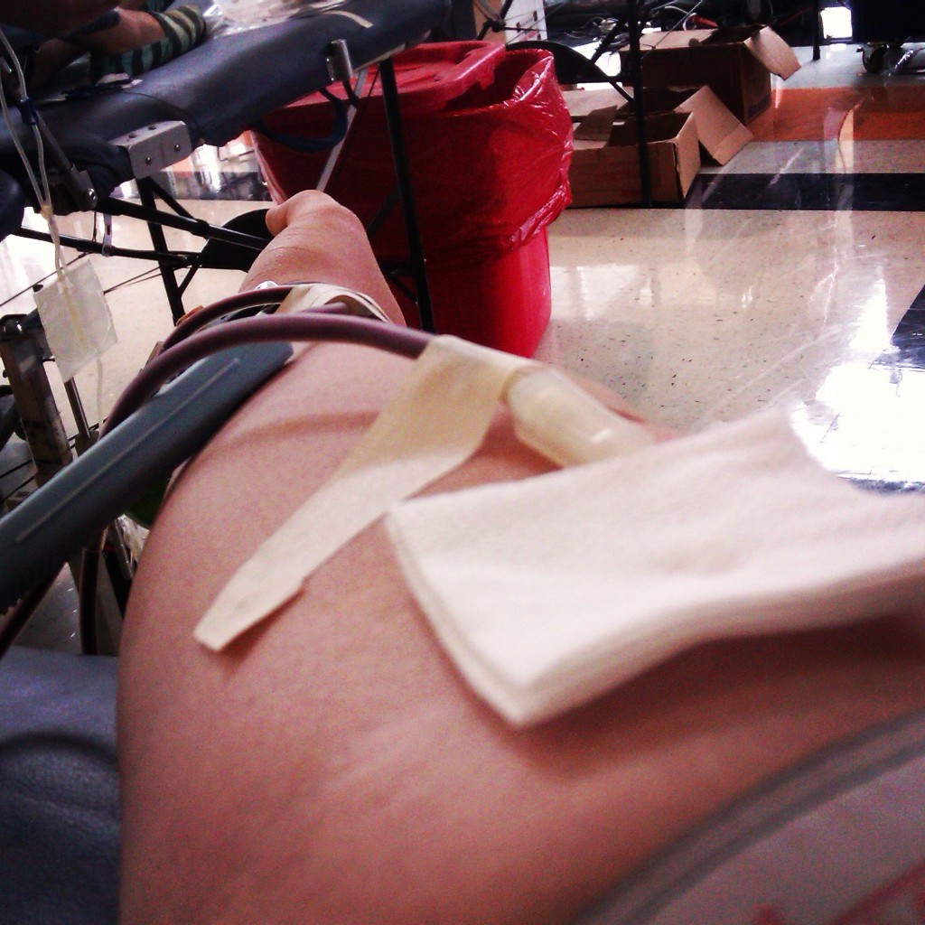 First Donation with Oklahoma Blood Instiute